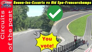 Rouen les Essarts vs Old Spa Francorchamps  Battle of the Race Circuits 21 [upl. by Legyn733]