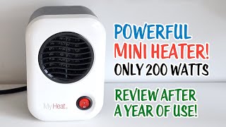 Lasko My Heat 200w Mini Heater Review BEST Small Greenhouse Heater [upl. by Lednyk]