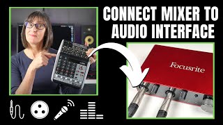 Connect Mixer To Audio Interface For Recording Step by Step Tutorial [upl. by Mathian]