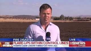 Fire Coverage – Monday  9 News Adelaide [upl. by Sidnak]