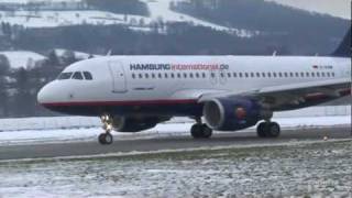 Impressive Airbus TakeOffs at Airport BernBelp [upl. by Suoilenroc]