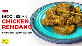 The BEST Indonesian Chicken Rendang Rendang Ayam Resep  Recipe by Yum Lounge English [upl. by Adyol701]