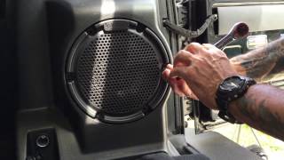 Jeep JK subwoofer removal [upl. by Annawik271]