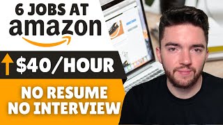 6 No Interview No Resume Jobs Anyone Can Do at Amazon [upl. by Rosemari]