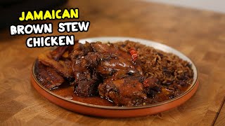 EASIEST Jamaican Brown Stew Chicken recipe  ABSOLUTELY DELICIOUS [upl. by Chancelor]