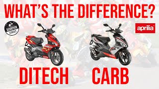 Aprilia SR50 Ditech vs SR50R Carb  WHATS THE DIFFERENCE [upl. by Mcwherter]