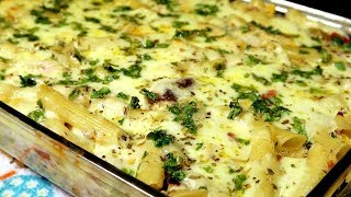 MACARRÃO COM SARDINHA CREMOSO GRATINADO NO FORNO [upl. by Aleakim779]