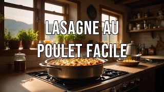 RECETTE LASAGNE AU POULET FACILE LASAGNE AU POULET FACILE ET RAPIDE [upl. by Anelad]