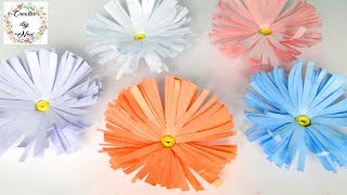 How to make Easy Beautiful Paper Daisy Flowers [upl. by Edmonda]