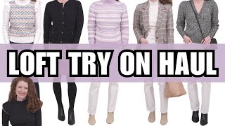 NEW Loft TryOn Haul Fall 2023  12 Stylish Clothing Items You Can Add To Your Fall Wardrobe Now [upl. by Adao]