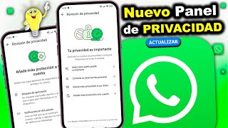 NUEVO✅ WhatsApp Actualiza el PANEL de PRIVADIDAD [upl. by Ecadnac]