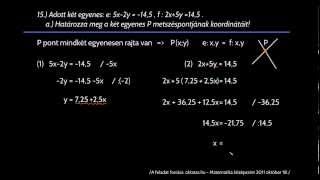15a feladat  Koordinátageometria Matek érettségi felkészítő [upl. by Alset444]