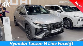 Hyundai Tucson N Line 2025 Review 4K  Facelift Exterior  Interior HEV [upl. by Abdul]