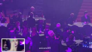 170222 GAON BTS EXO GOT7 reaction to BLACKPINK WHISTLE [upl. by Omrellug]