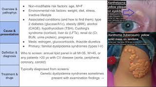 Hypercholesterolemia lipids statins etc [upl. by Egamlat969]