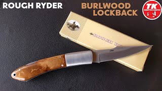 His Favorite Rough Ryder  Rough Ryder Burlwood Lockback Pocket Knife RR078 [upl. by Roddie]