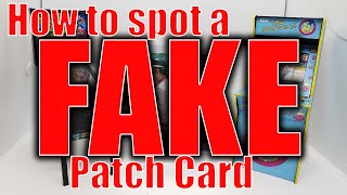 How to spot a FAKE Patch Card [upl. by Emaj]