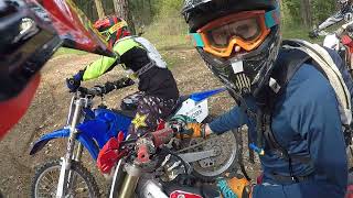 Dirt Bike Difficult Trail Riding Canfield Mountain Idaho Hard Enduro Female Rider [upl. by Che779]