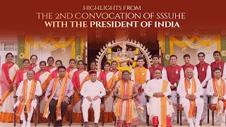 Highlights from the Second Convocation of SSSUHE with the President of India [upl. by Obe]