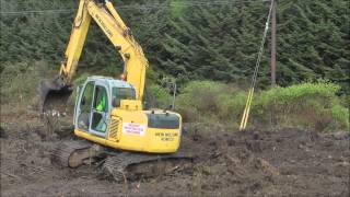 New Holland Kobelco 135 zero tail swing excavator [upl. by Anahpets]