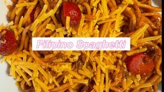 Filipino spaghetti recipeSimpleeasy and yummy  Chloe Alford [upl. by Dane]