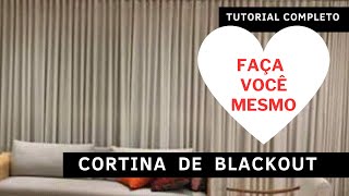 Como costurar uma Cortina de Blackout 2023  Tutorial Completo Faça você mesmo [upl. by Amathist816]