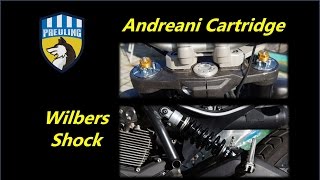 Scrambler Customizing Part 5 Andreani Fork  Wilbers Shockabsorber [upl. by Dielle]