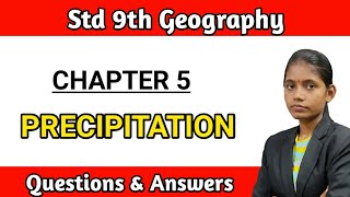 Precipitation question answer  std 9th geography chapter 5 notes Maharashtra board [upl. by Introc424]