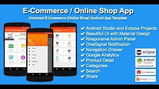 ECommerce  Online Shop App  Android Studio Project  With Php Admin Panel [upl. by Yuht]