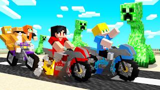 Fizemos a Maior Viagem de Moto com os Amigos no Minecraft [upl. by Marquis]