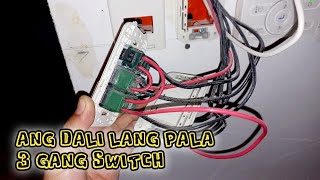 Mabilisang 3 Gang Switch Installation and Wiring Guide  Local Electrician [upl. by Eseerahs]