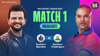 BCL 2024  Match 1  Southern Spartans vs Northern Challengers Highlights  BigCricketLeague [upl. by Anthony]