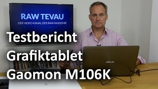 Testbericht  Review Grafiktablet Gaomon M106K [upl. by Omissam]