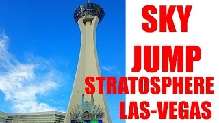 Stratosphere las vegas Skyjump  Amazing View [upl. by Fruin]