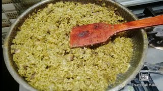 How to prepare cassava leaves one pot dish Krio language English subtitle [upl. by Francene]