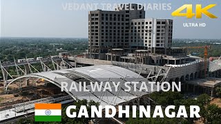 Gandhinagar Railway Station Redevelopment  Indias first Highclass station  Vedant Travel Diaries [upl. by Freddy]