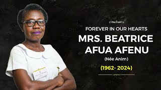 BURIAL SERVICE OF THE LATE MRS BEATRICE AFENU  HOLY GHOST TEMPLE  23rd November 2024 [upl. by Rana]