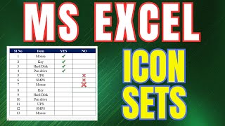 How to use icon set in conditional formatting  How to use Icon Sets [upl. by Assirrak]