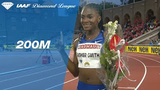 Dina AsherSmith dominates the womens 200m field in Stockholm  IAAF Diamond League 2019 [upl. by Meehsar]