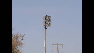 Livonia MI Shelden Park Federal Signal EOWS612 Tornado Siren Test November 3rd 2007 [upl. by Petua]