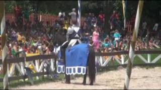 Knights joust at Pennsylvania Renaissance Faire [upl. by Dorri]