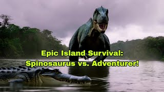 Surviving a Deadly Island Epic Adventure with Spinosaurus Rapids and Raging Raptors [upl. by Ayatan569]