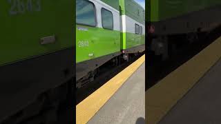 A Bombardier Alstom arriving at Downsview Park GO Station [upl. by Clifford]