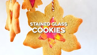 Stained Glass Cookies  Supergolden Bakes [upl. by Noryb]