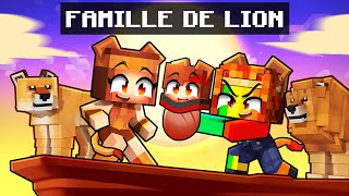 Adopté par une Famille de Lion sur Minecraft [upl. by Nolyaw]