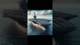 Huge Battleship Aircraft Carrier Stand Ready  Ai Imagine 3050 shorts [upl. by Adnohryt677]