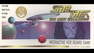 Star Trek The Next Generation A Klingon Challenge VCR Board Game  Review and How to Play [upl. by Eelame362]