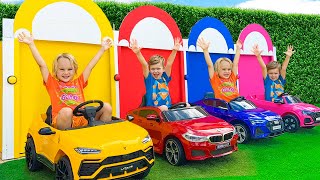 Car Garage Adventure with Chris  Learn colors for kids [upl. by Denten]