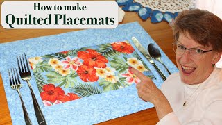 Quick amp Easy Quilted Placemats  Guide for All Skill Levels [upl. by Lleirbag]