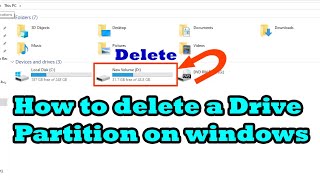 How to Hide amp Delete Drive Partition on Windows 10117 Delete Partition on Windows 10 easily [upl. by Kary]